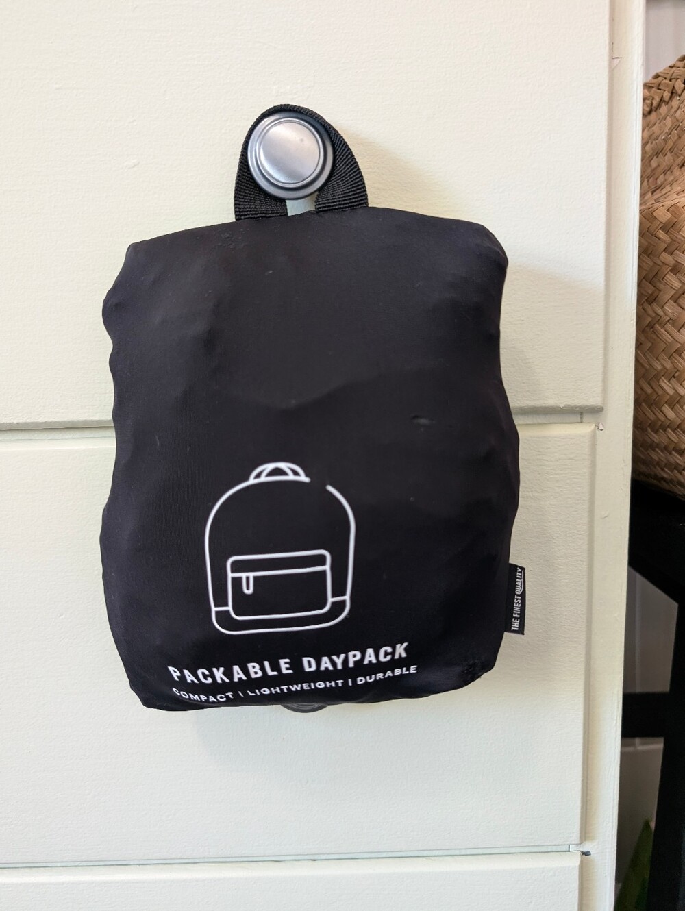 Herschel Supply Co. Black Nylon Packable Daypack